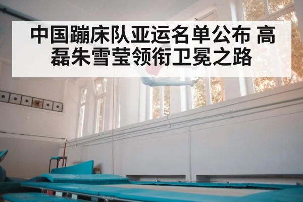 中国蹦床队亚运名单公布 高磊朱雪莹领衔卫冕之路